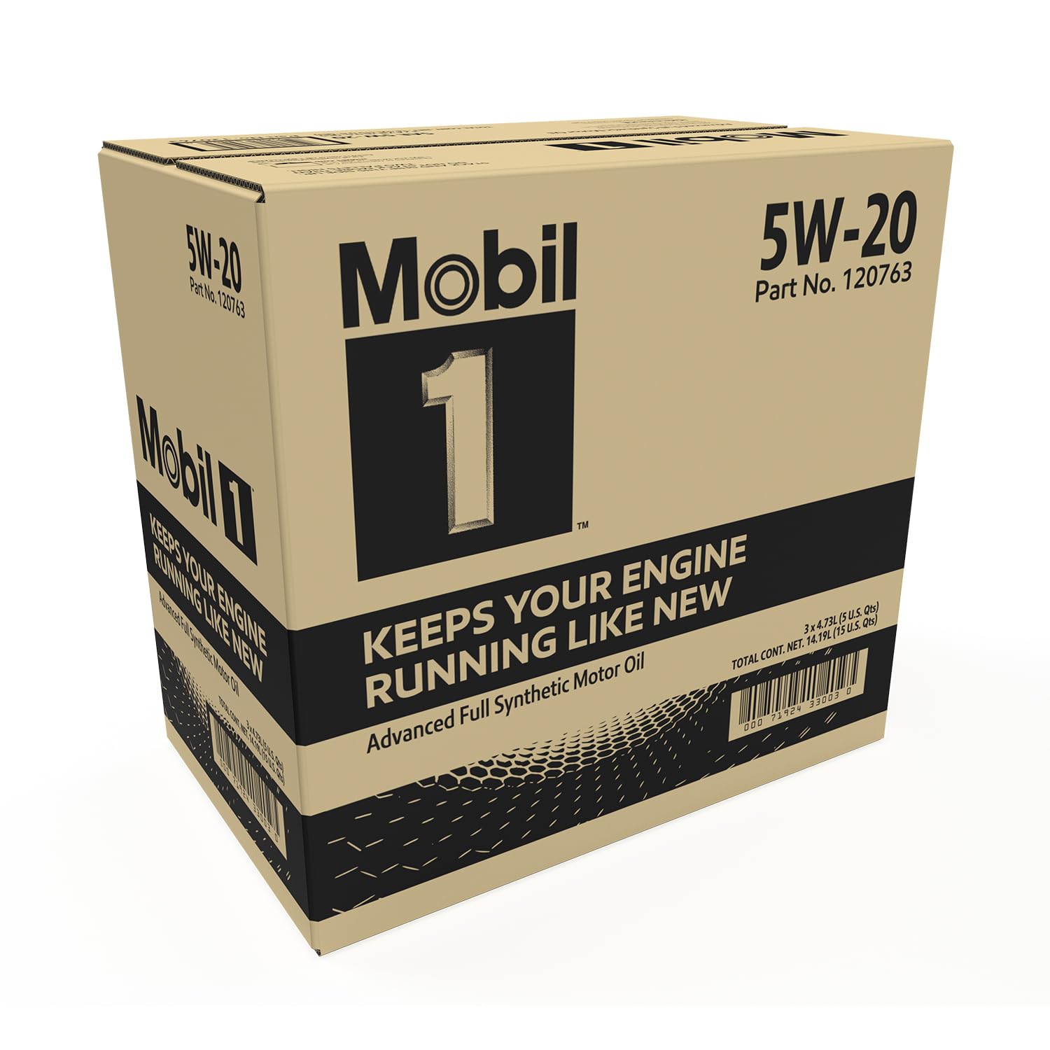 5W-20 Mobil 1 Advanced Full Synthetic Motor Oil, 5 Quart