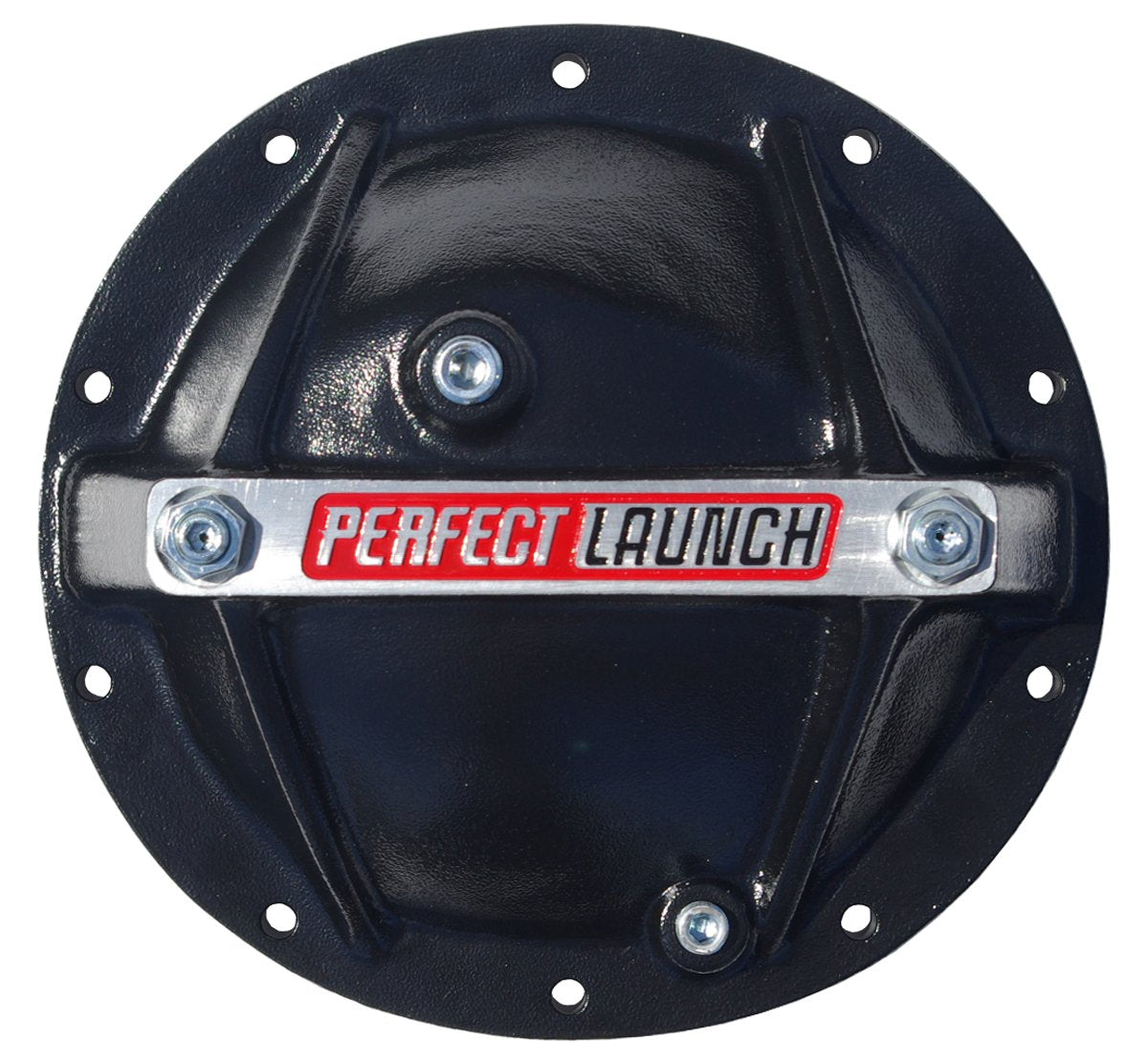 Proform Black Aluminum 66668 Differential Cover with Perfect Launch Logo and Bearing Cap Stabilizer Bolts for GM