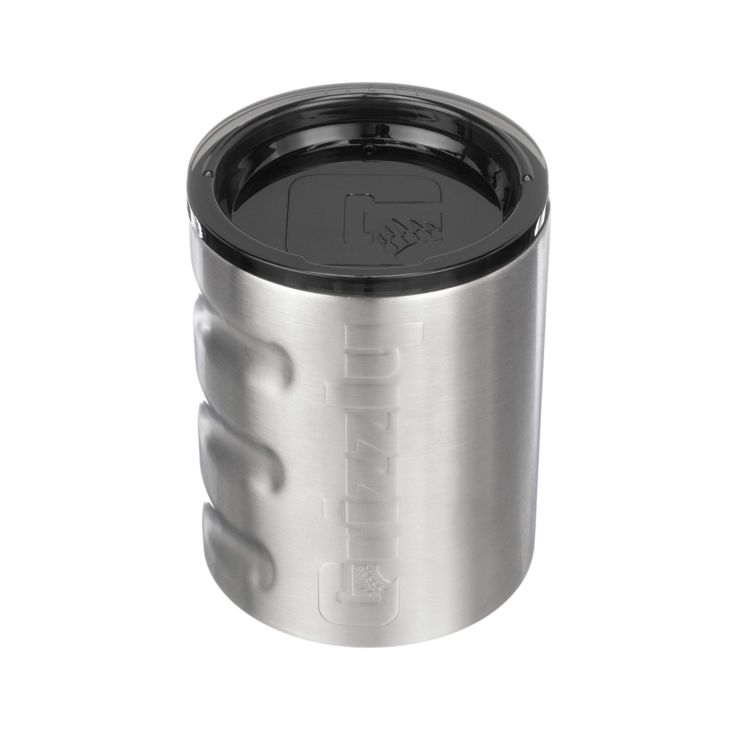 11 oz Grizzly Grip Rocks Cup, Stainless Steel, Vacuum Insulated with TwistTop Lid, Brushed
