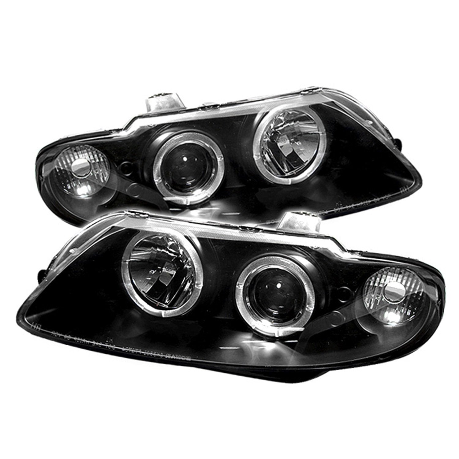 Pontiac GTO Spyder Auto PRO-YD-PGTO04-HL-BK Black Halogen LED Projector Headlight