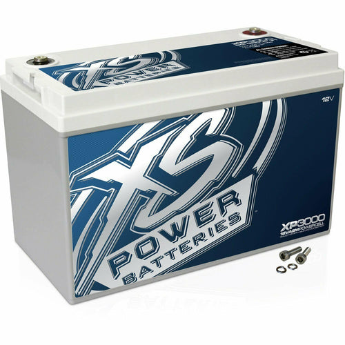 XS Power 12V XP3000 XP Series 3,000 Amp AGM Supplemental Battery with M6 Terminal Bolt
