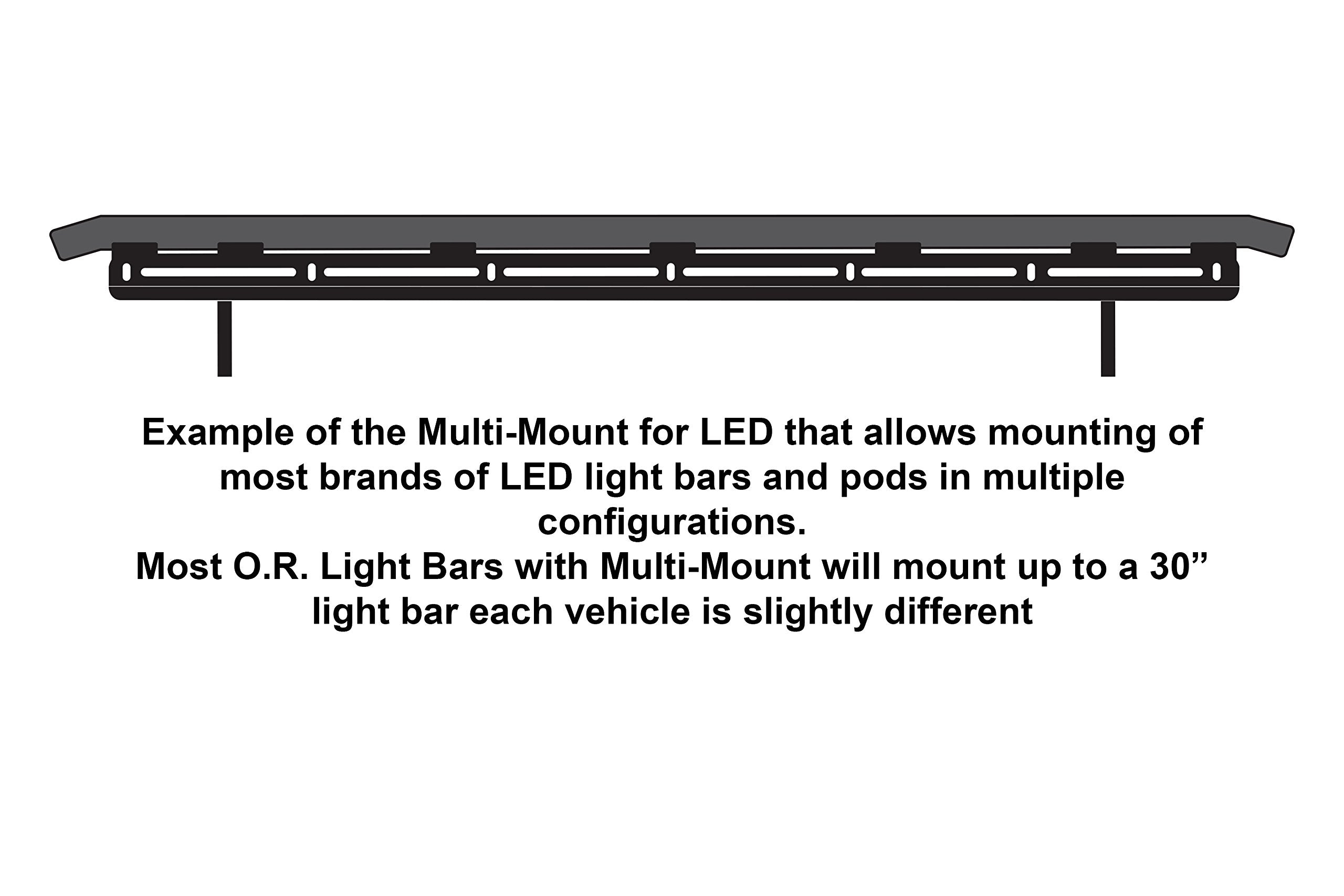 Textured Black N-Fab O.R. PreRunner Light Bar | T1230OR-TX | Fits 2012-2015 Toyota Tacoma W/O License Plate Tabs (Lights Sold Seperately)