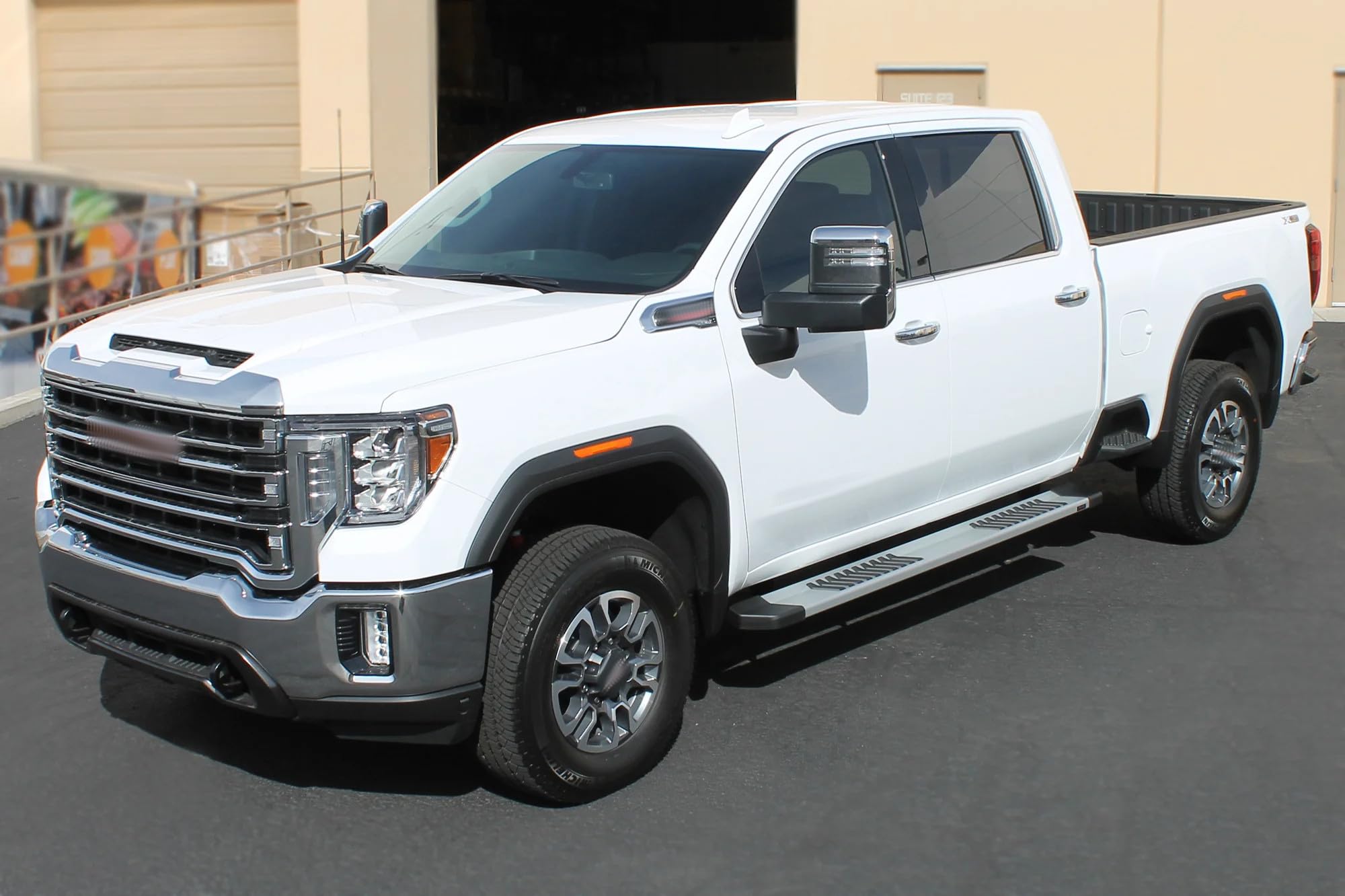 Raptor Series Running Boards 6in Steps OEM Style Aluminum Compatible with 19-23 Ranger SuperCab/Extended Cab
