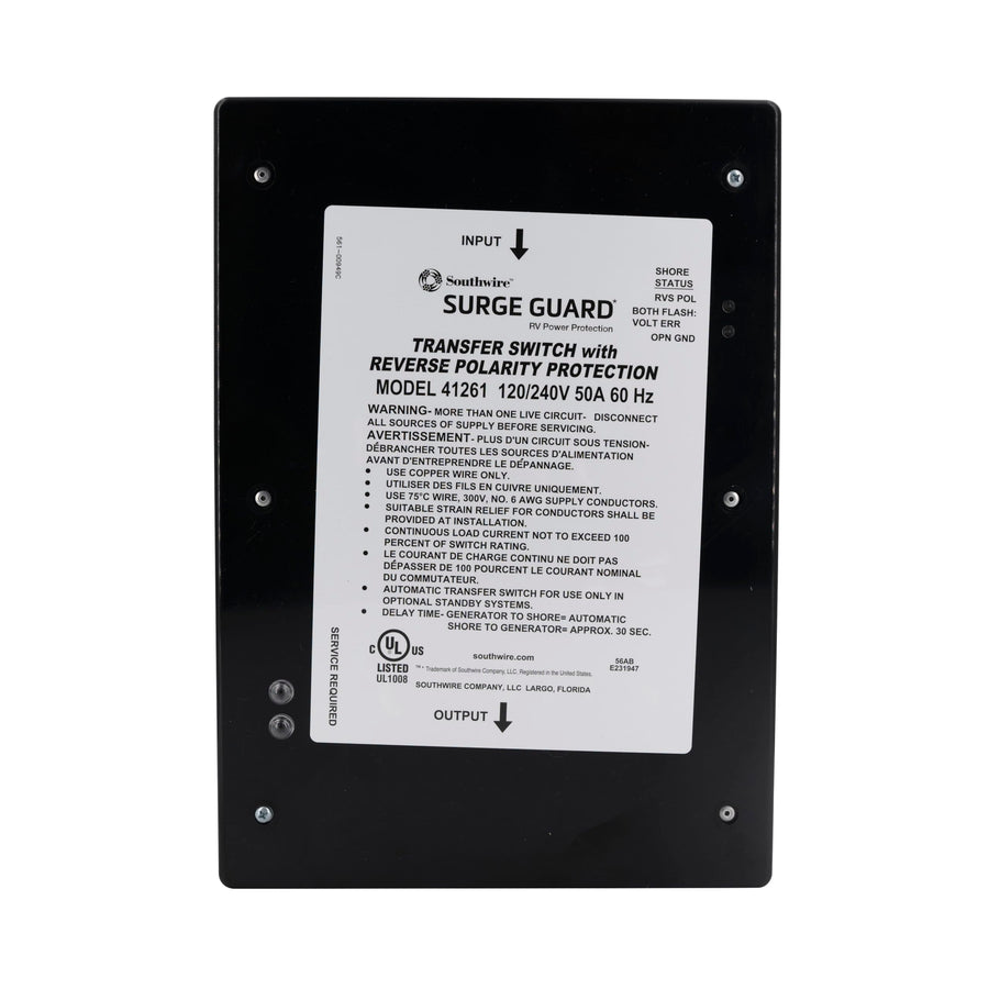 50A Surge Guard Entry Level Reverse Polarity Transfer Switch