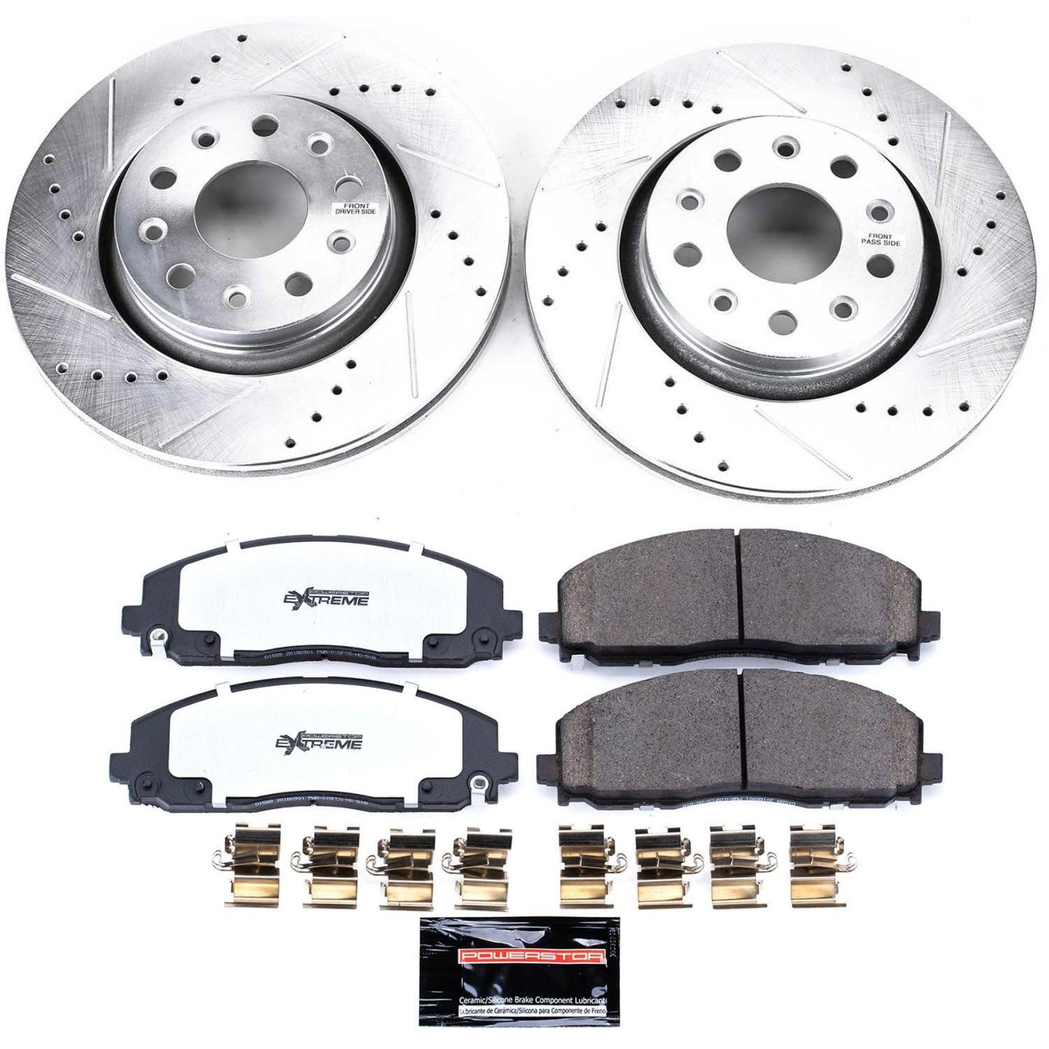Power Stop K7940-36 Z36 Front Truck & Tow Performance Brake Kit For Jeep Gladiator 2020-2023, Jeep Wrangler 2018-2022 [Model Specific]