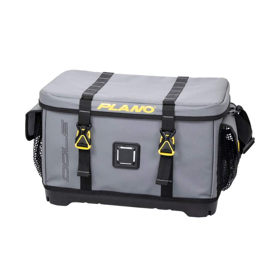 Gray Plano Z-Series 3700 Tackle Bag, PVC Fabric with Waterproof and Non-Skid Base, Includes 2 3700 StowAway Utility Boxes, Soft Fishing Tackle Storage Bag