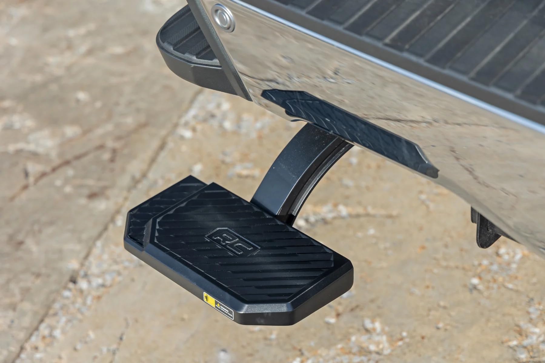 Rough Country Bed Step Retractable for Ford F-250/F-350 SuperDuty (2023-2026) - Driver Side, Manual Pull Tailgate Step, Non-Slip Truck Step