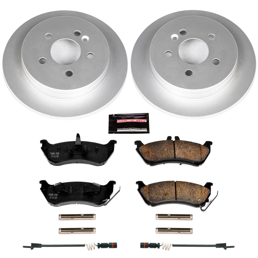Power Stop CRK866 Z23 Evolution Geomet Coated Brake Kit Rear For Mercedes-Benz ML320 1998-2003, Mercedes-Benz ML350 2003-2005, Mercedes-Benz ML430 1999 [Model Specific]