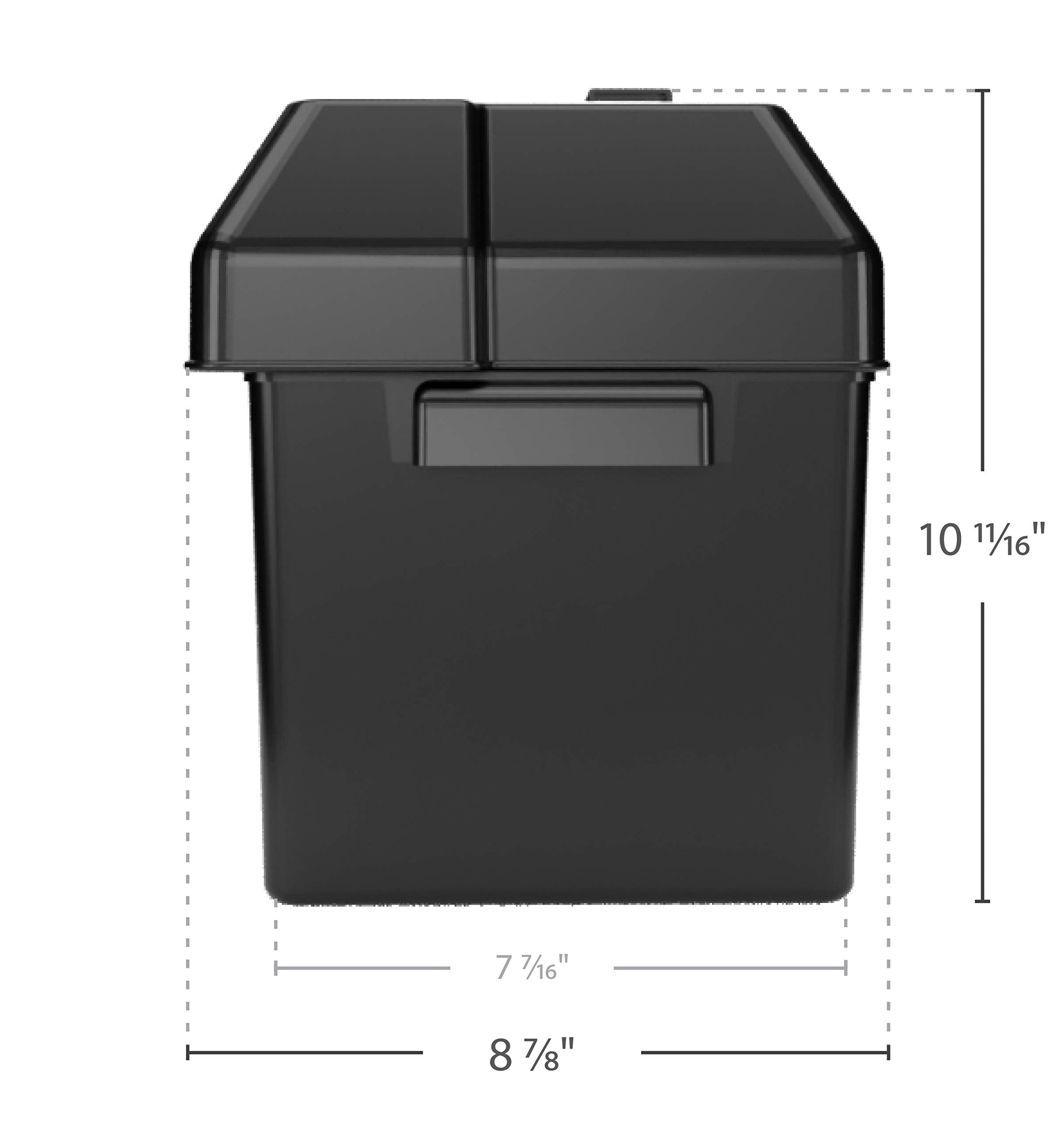 Camco Battery Box Heavy Duty with Straps and Hardware - Group 24 |Safely Stores RV, Automotive, and Marine Batteries |Durable Anti-Corrosion Material | Measures 7-1/4" x 10-3/4" x 8" | (55362)