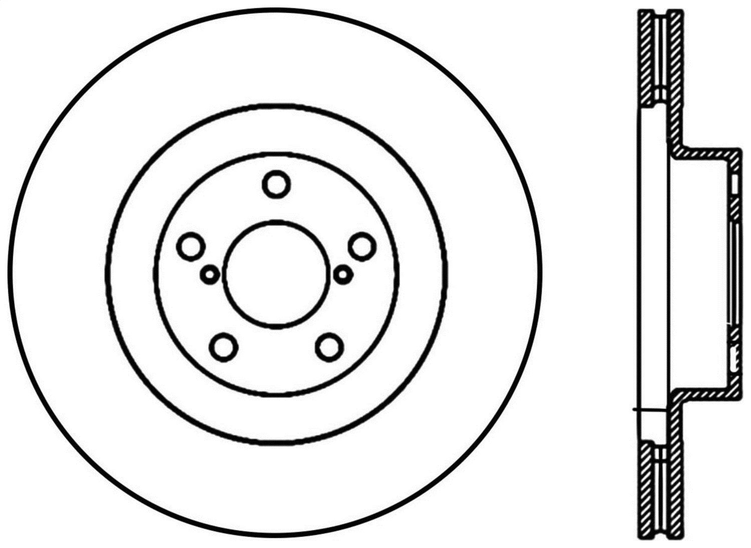 Sportstop Centric 127.47018L Slotted and Drilled Brake Rotor