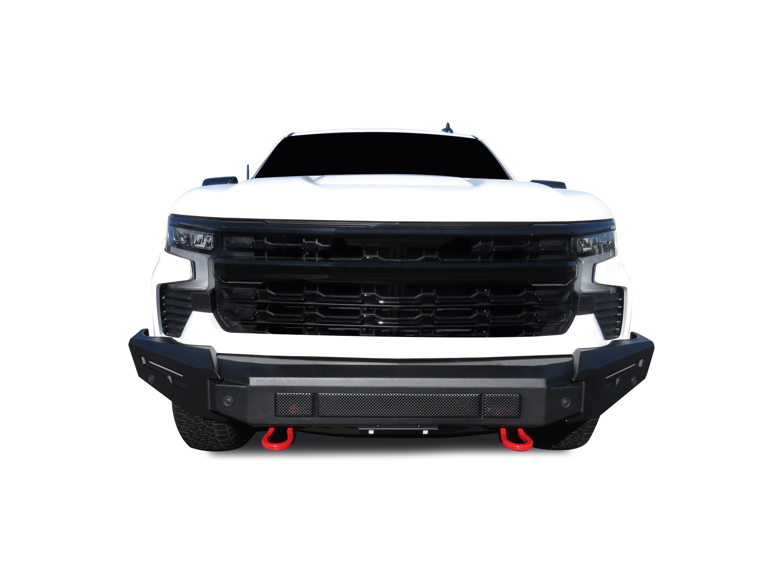 Armour II Heavy Duty Black Horse Modular Front Bumper Modular Matte Black Compatible with 2022-2024 Chevrolet Silverado 1500-AFB-SI23-BU