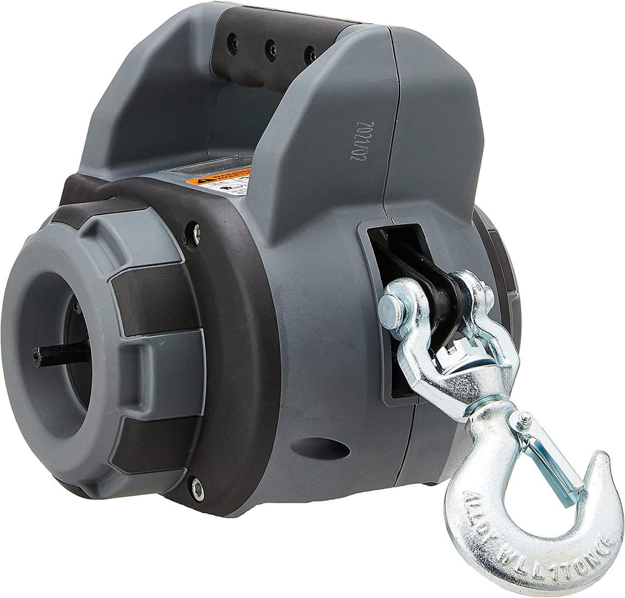 750 lb WARN Drill Winch – Portable Pulling Winch with Synthetic Rope | Drill-Powered Operation | Lightweight, Compact Design with Hook & Controls | Ideal for Trailers, ATVs, UTVs.