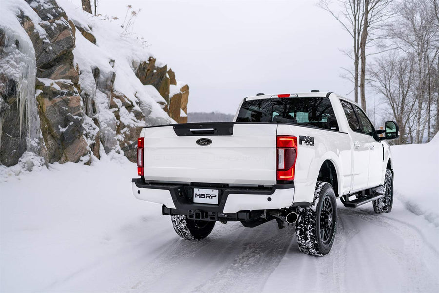 Exhaust System MBRP S5247304 Cat Back (2017-UP Ford F250/350 6.2L Super/Crew Cab 4", Single Side, T304)
