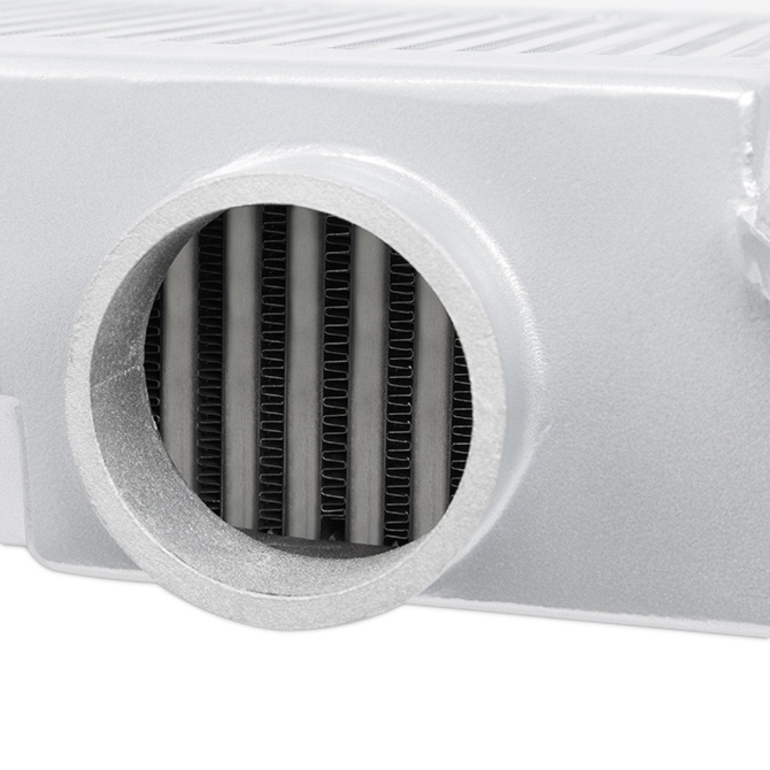 Mishimoto Top-Mount Intercooler MMTMIC-STI-08SLBK Fits Subaru STI 2008-2014 Silver Cooler, Black Hose