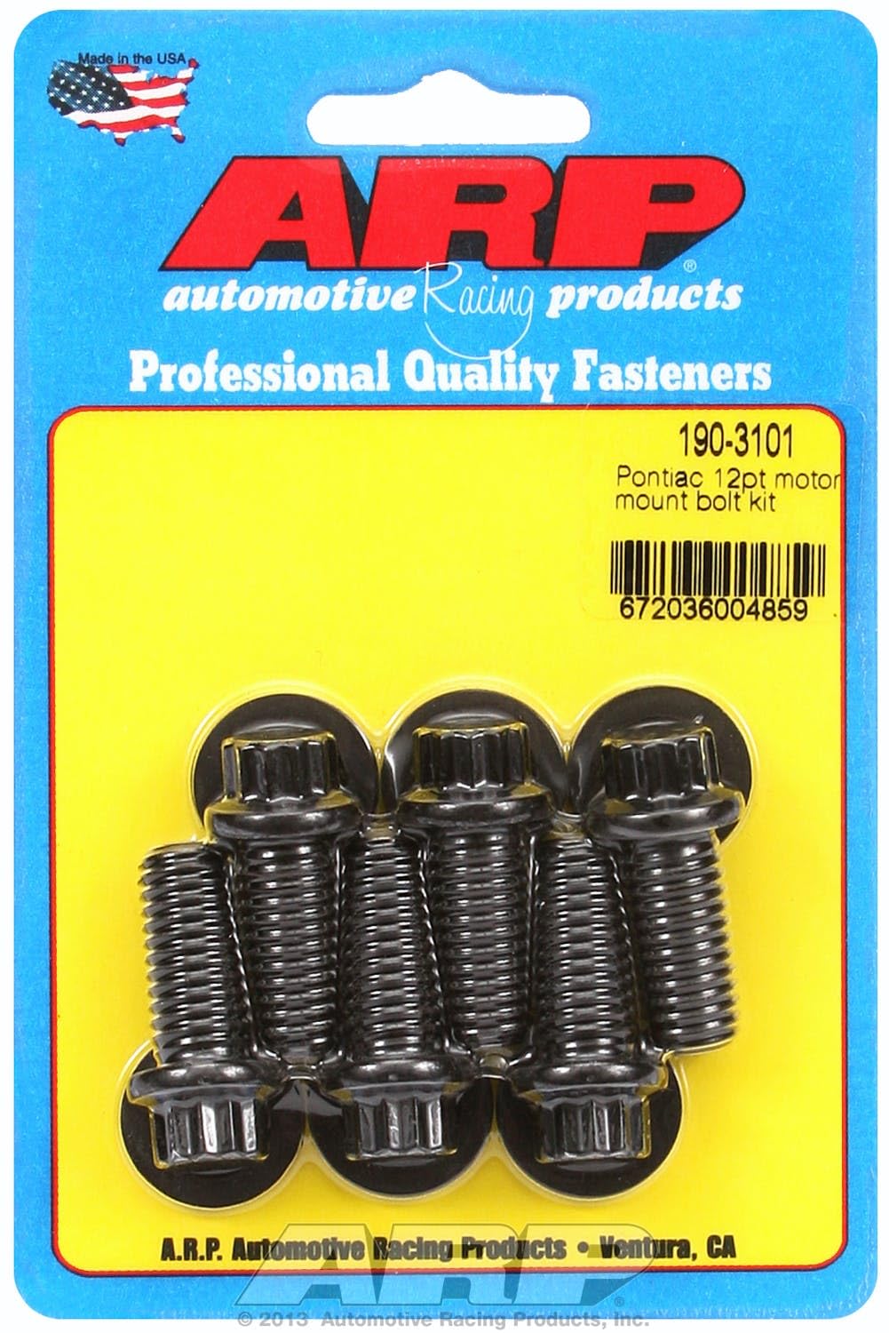 Motor Mount Bolt Kit ARP (190-3101)