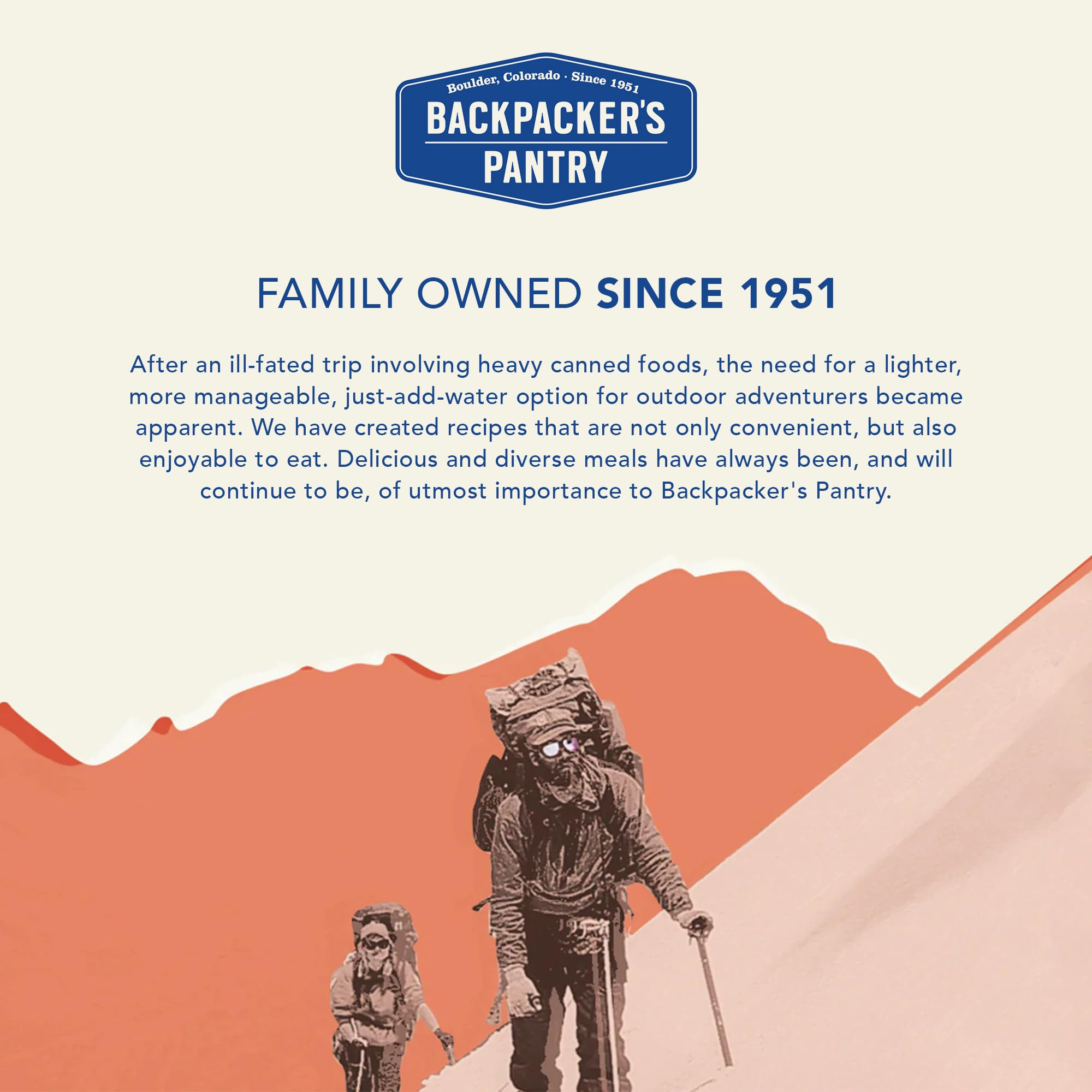 Lasagna Backpacker's Pantry - Freeze Dried Camping & Backpacking Food - Emergency Food - 28 Grams of Protein, Vegetarian - 1 Count