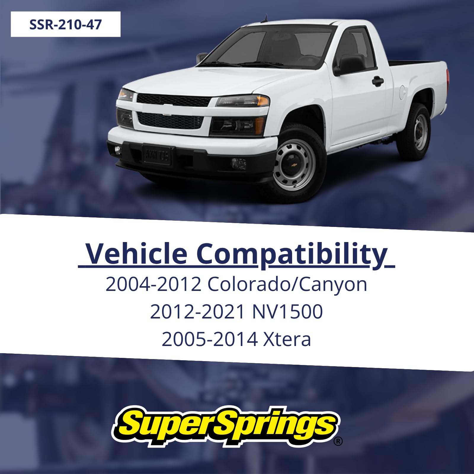 SumoSprings Rear for Chevrolet Colorado, GMC Canyon, Nissan NV1500|NV2500|NV3500, Nissan Xterra SSR-210-47