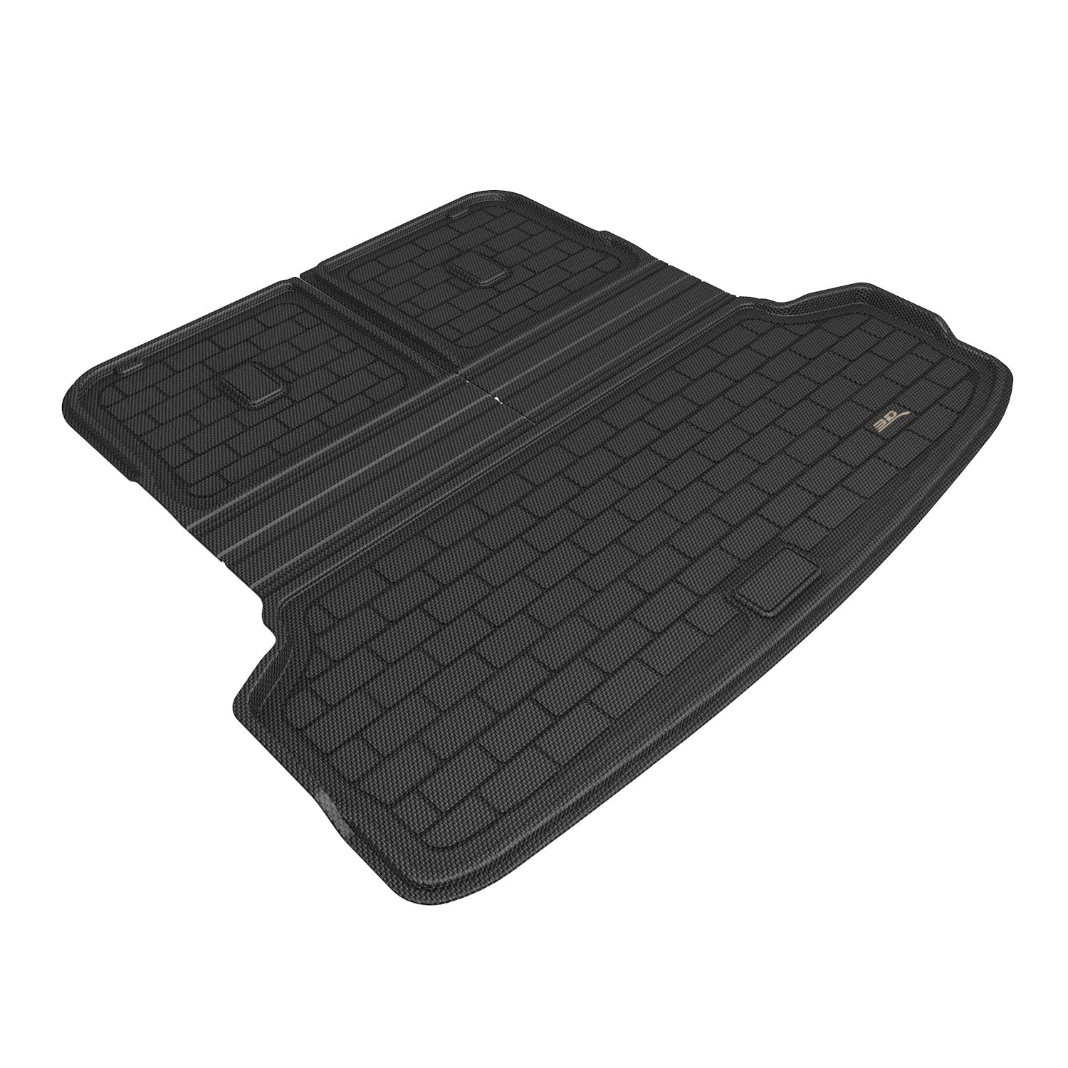Kagu 3D MAXpider Custom Fit Foldable Cargo Liner (Black) Compatible with Kia EV9 7-Seat & 8-Seat 2024-2026 - Cargo Liner
