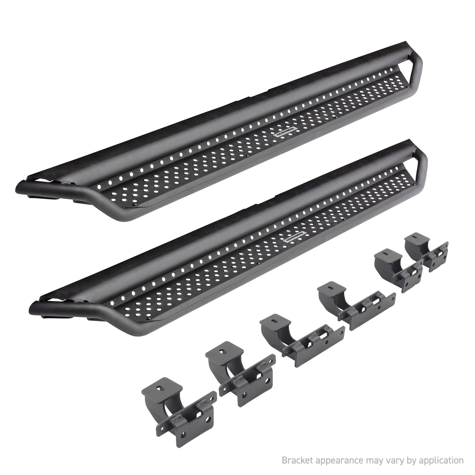 D14506T Go Rhino! Step Bars Fits Jeep Wrangler, Black