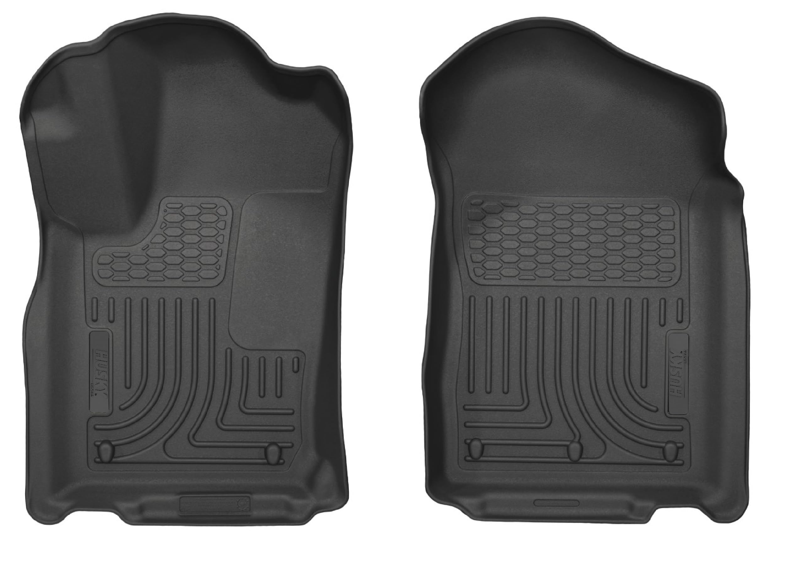 Weatherbeater Husky Liners Floor Mats | Fits 2011-2015 Dodge Durango: 2011-2015 Jeep Grand Cherokee | Front Row, 2-pc Black - 13551