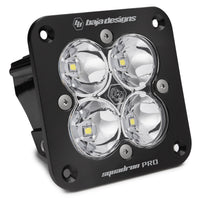 Baja Designs Flush Mount Squadron Pro Black LED Light Pod (Spot; Clear)