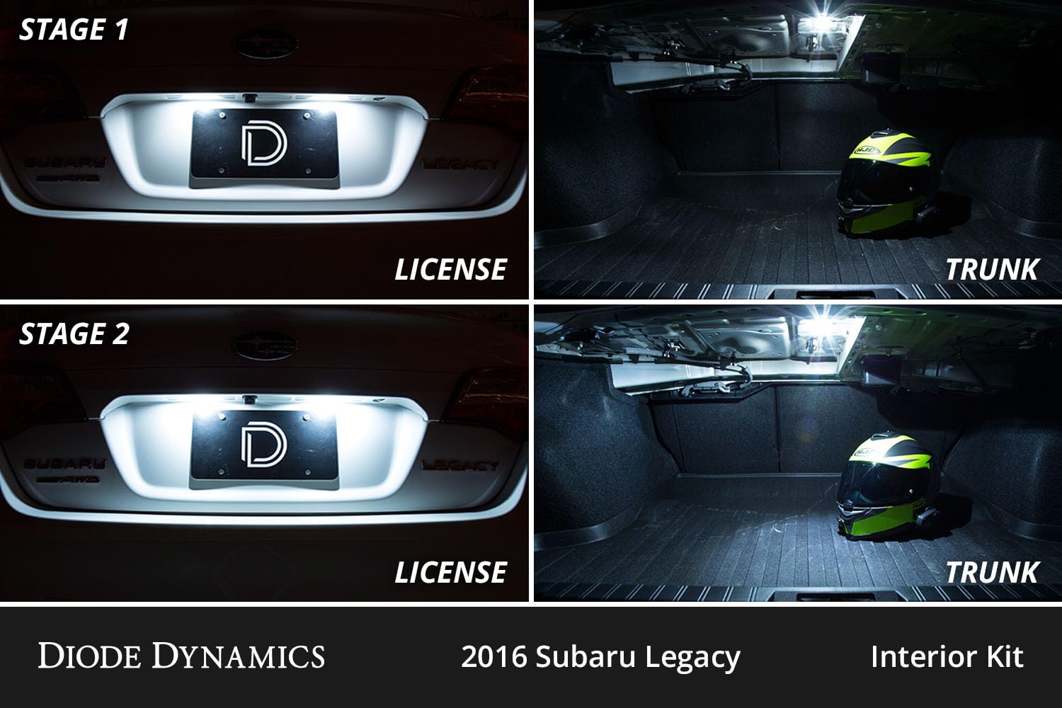 Diode Dynamics interior bulb pack LED compatible with Subaru Legacy 2010-2014, Stage 2