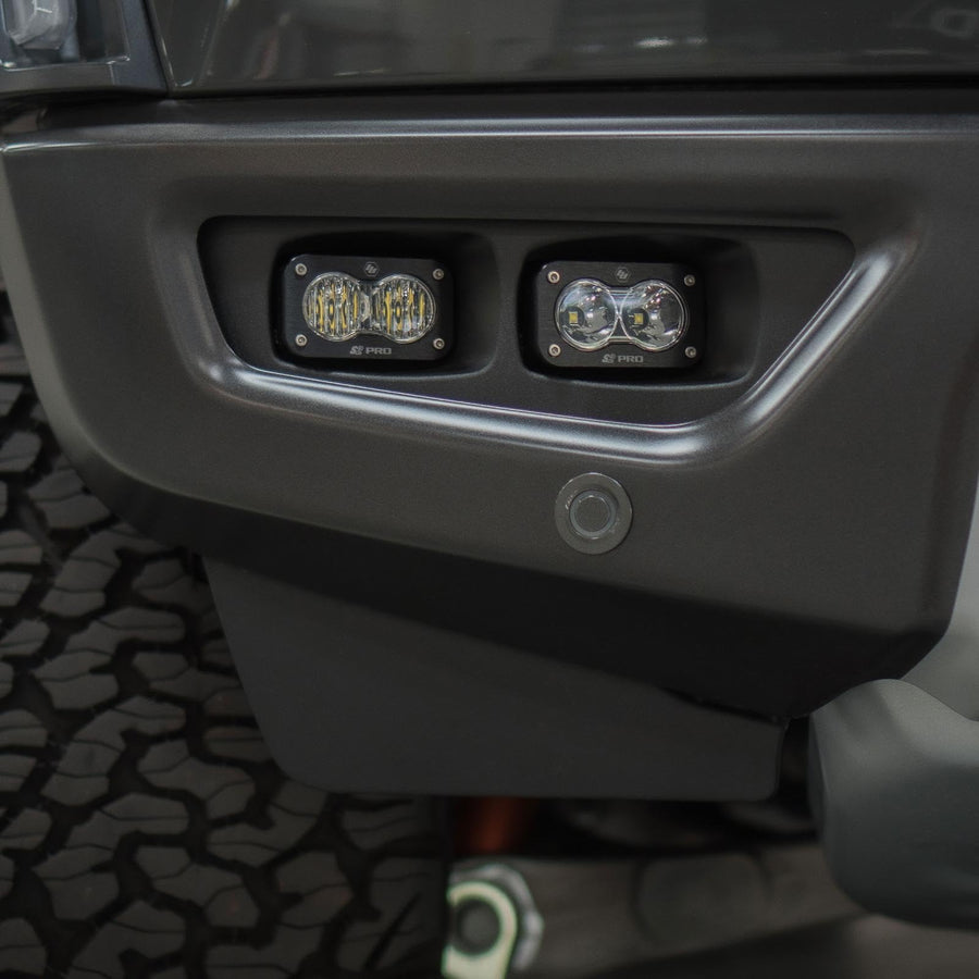 S2 Pro LED Dual Fog Pocket Light Kit BAJA DESIGN for Ford F-150 Raptor 2021-22 (Multi-Pattern; Clear)