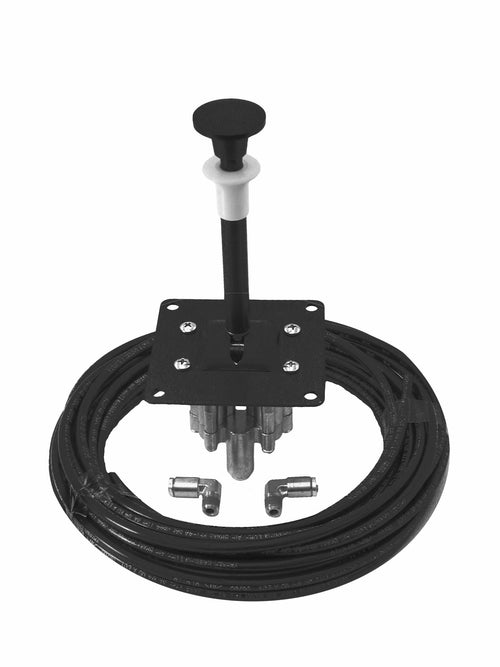 4-Way Buyers Products K1010AS, 3-Position Manual Air Control Valve, Non-Feathering, Locking Neutral Control Kit, Pneumatic Air Shift Pump