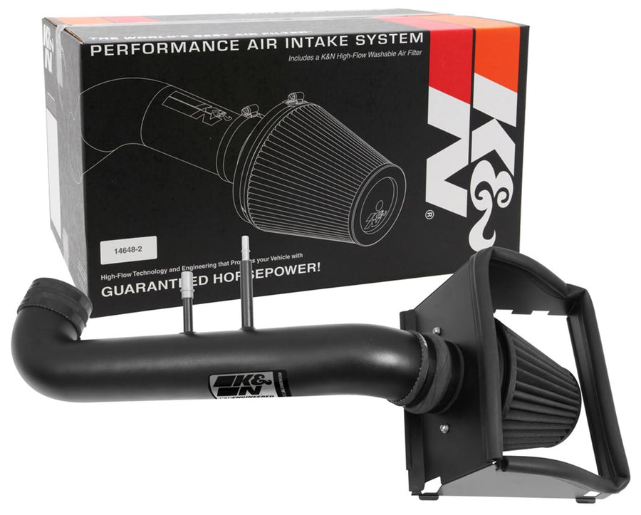 Cold Air Intake System K&N: High-Flow Air Filter, Increase Performance & Towing: Compatible with 2015-2020 Ford: F150, 71-2591