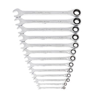 XL GEARWRENCH Ratcheting Combination SAE Wrench Set 13 Pc., 12 Point - 85199