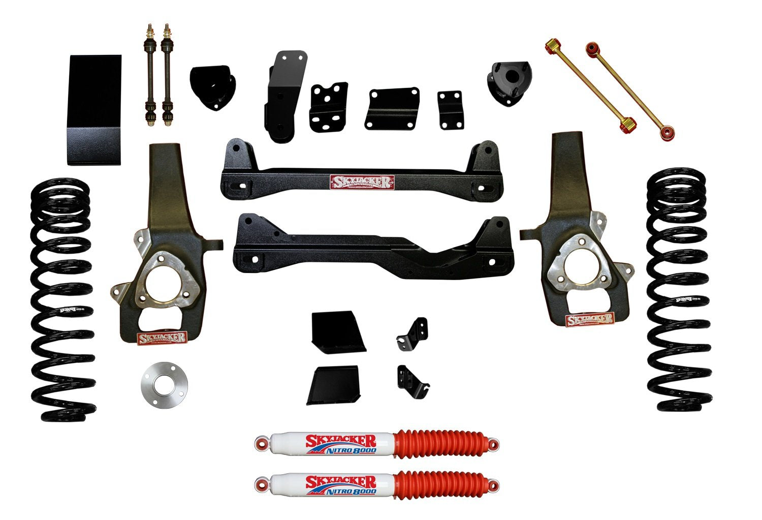 Skyjacker Suspension Lift Kit D1440SSK-N w/Shock Nitro Shocks 4 in. Lift Suspension Lift Kit w/Shock