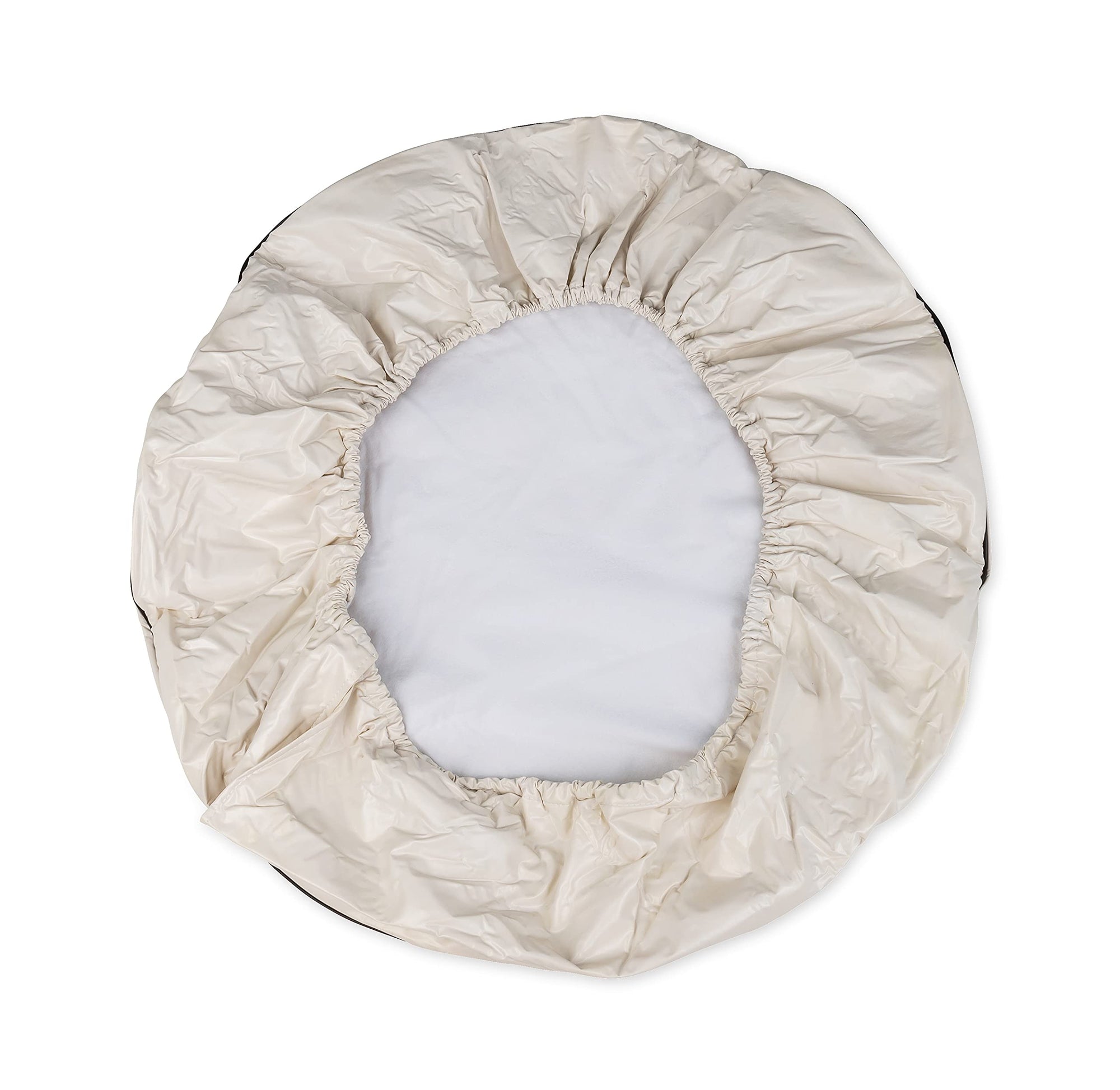 Vinyl Camco Spare Tire Cover (21-1/2 inches, Off-White)