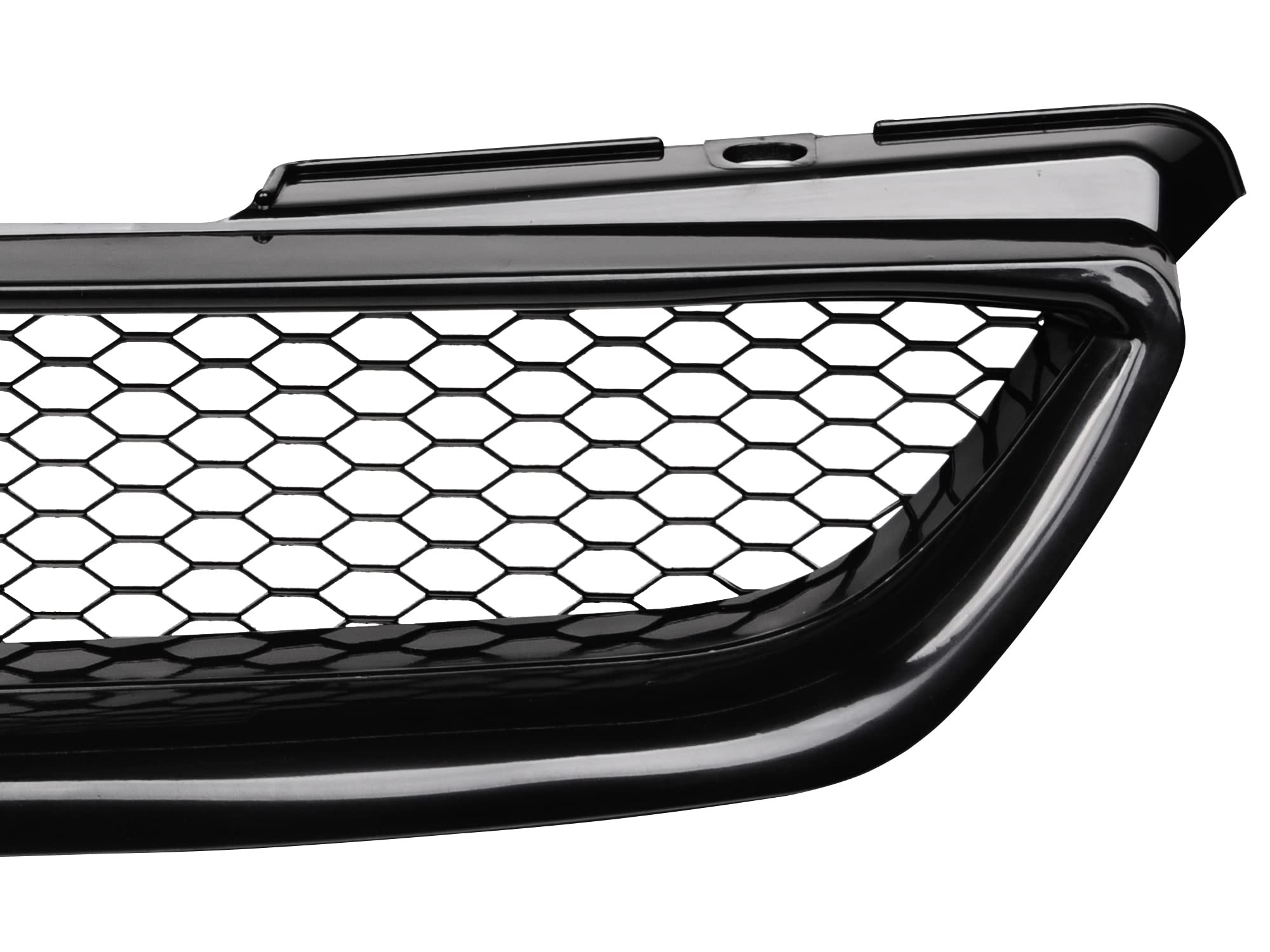 TR Mesh Front Hood Bumper Grille Armordillo 7148949 - Matte Black Fits 1998-2002 Honda Accord