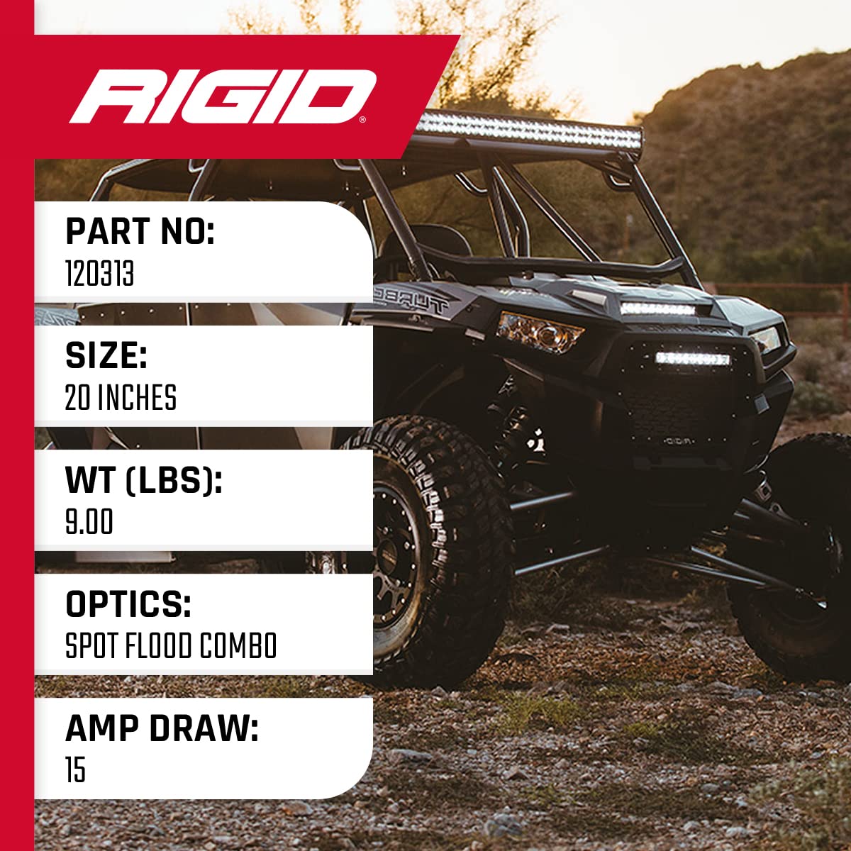 E-Series PRO RIGID INDUSTRIES LED Light, Spot/Flood Optic Combo, 30 Inch, Black Housing