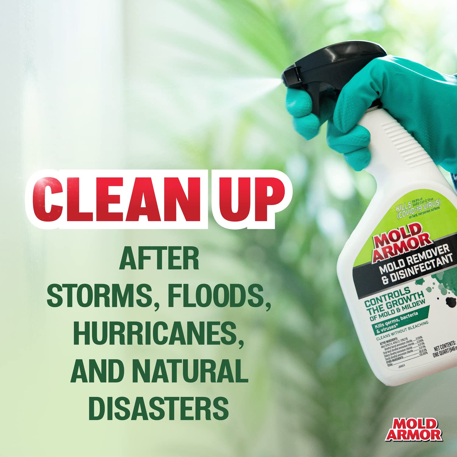 MOLD ARMOR Mold Remover/Disinfectant FG550, 1 Gallon