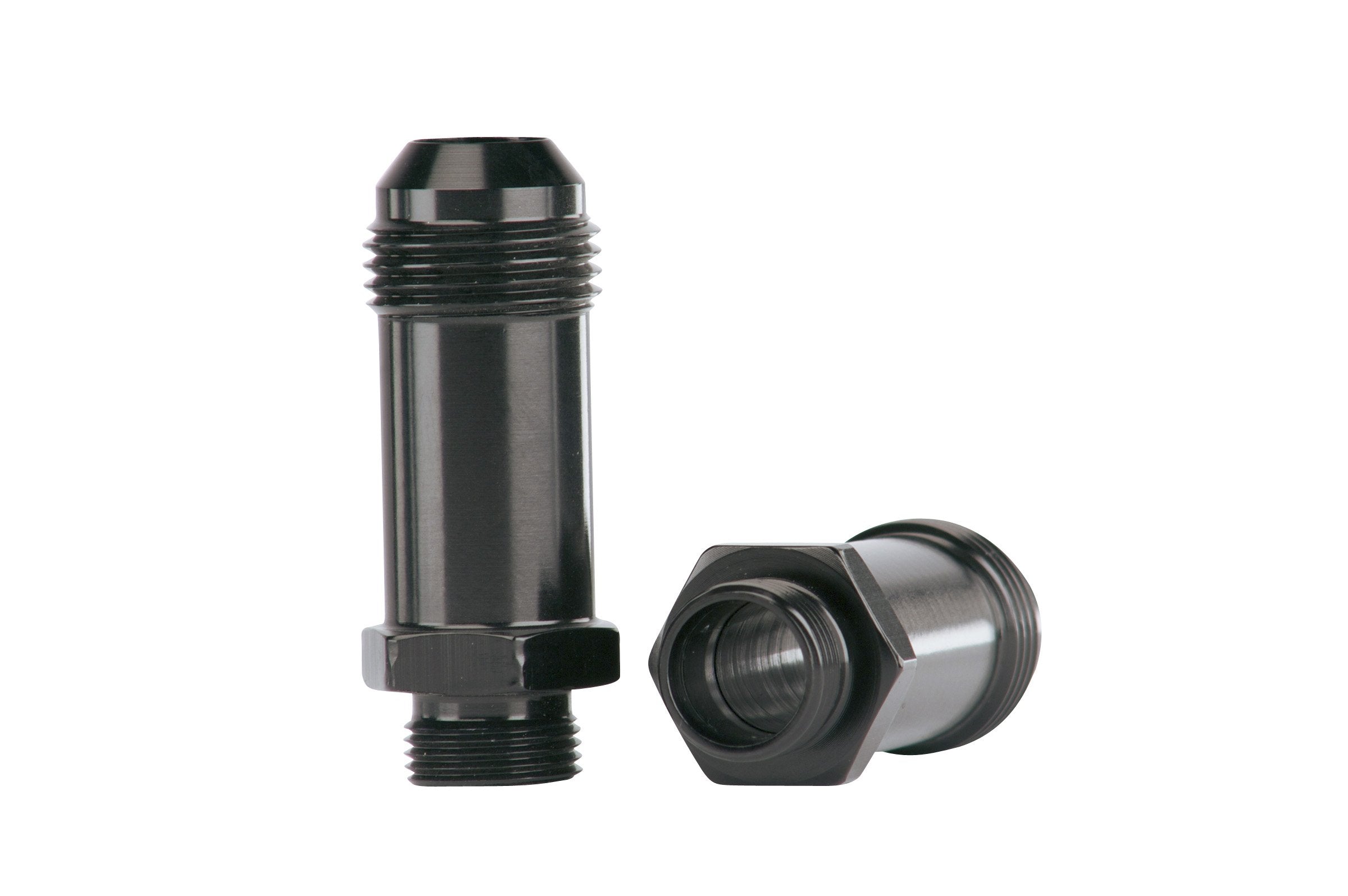 Demon Carb Aeromotive 15208 AN-08 to 9/16'' x 24 Thread Float Bowl Fitting - Extended