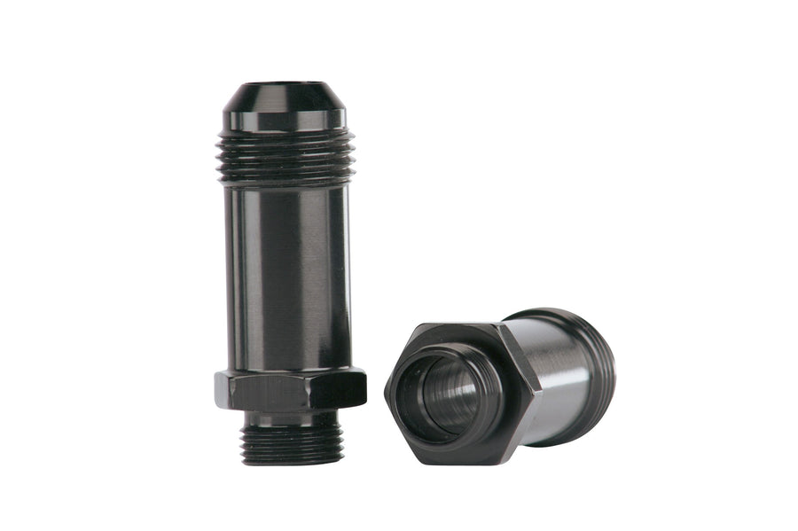 Demon Carb Aeromotive 15208 AN-08 to 9/16'' x 24 Thread Float Bowl Fitting - Extended