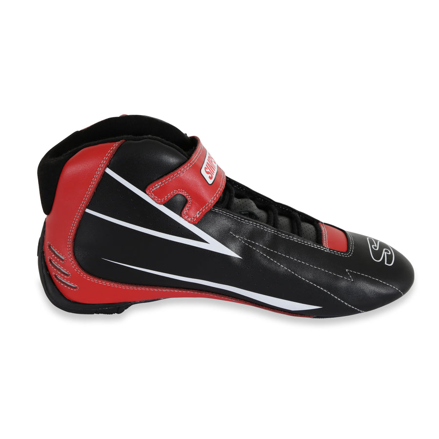 Simpson Racing SC850R Driving Shoes Black/Red Supercoil - Size 8.5