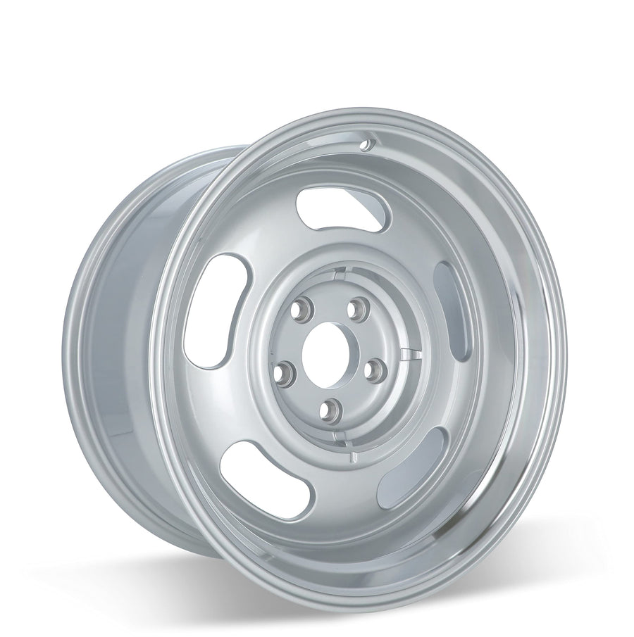107 Series REV Wheels 107S-8906100 Rally 18x9-5 bs - 5x4.75/5x120.65 -Gray/Machine Lip