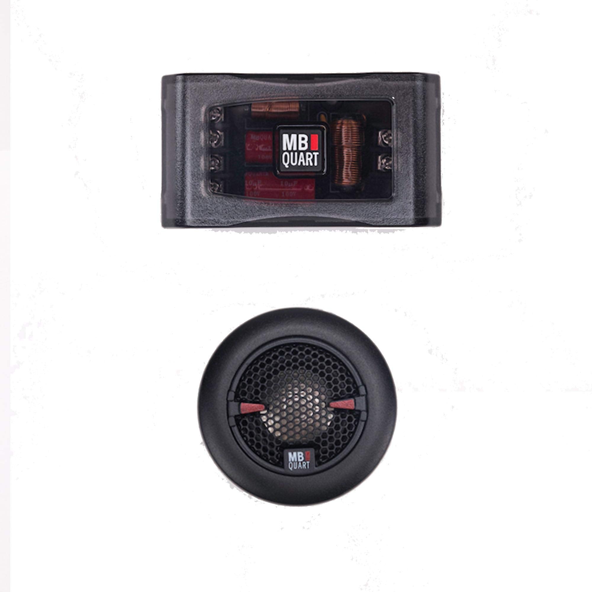 MB Quart Reference RS1-216 Car Speakers (Black, Pair) – 6.5 Inch Coaxial Speaker System, 220 Watt, 2-Way Car Audio, 4 OHMS (Grills Included)