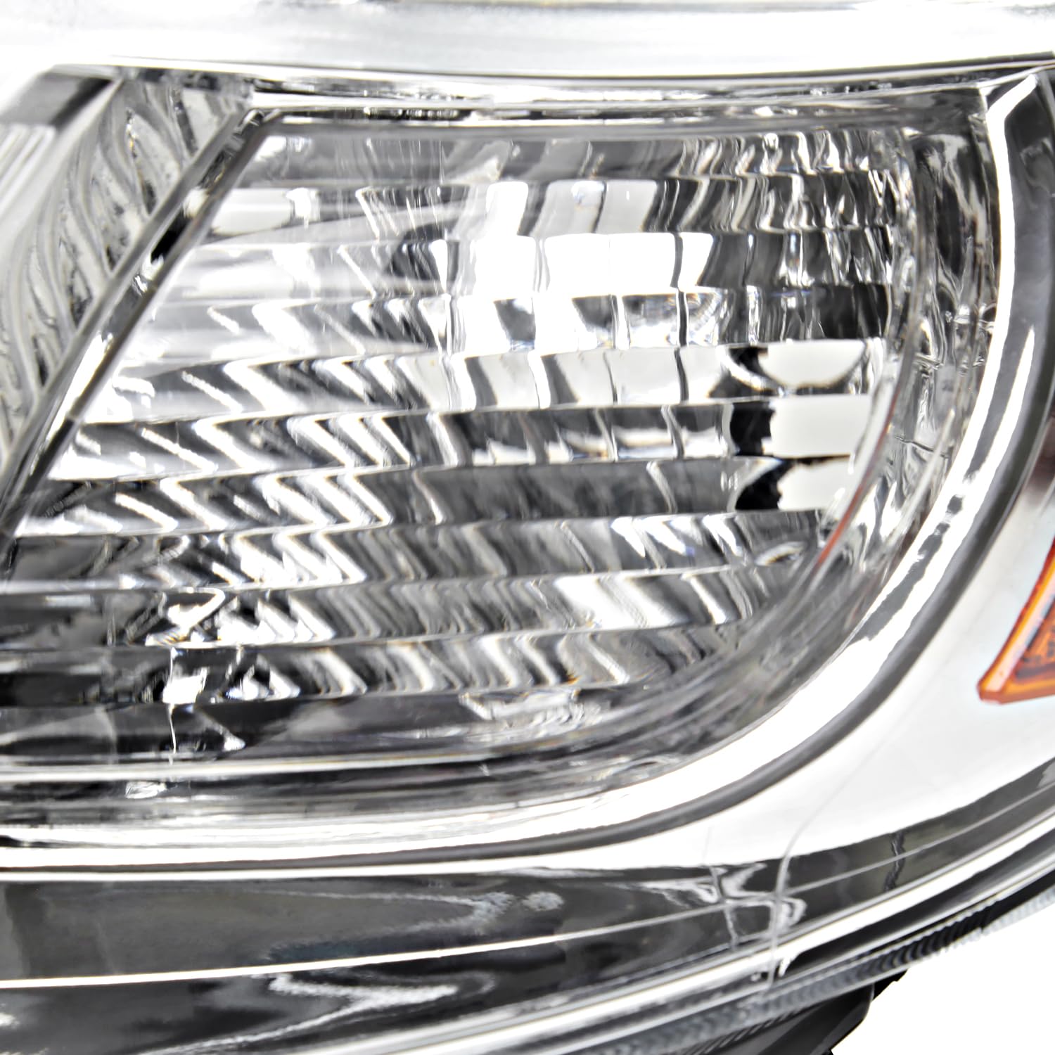 Chrome Headlights SPEC-D TUNING Compatible with 2008-2010 Toyota Highlander models built in Japan only, Left + Right Pair Headlamp Assembly