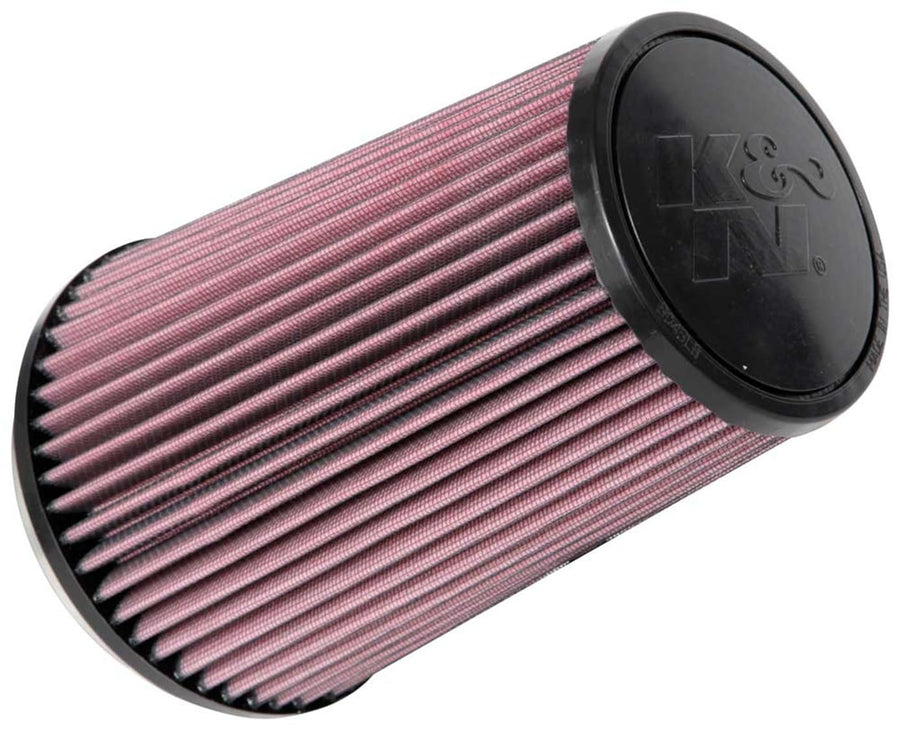 High-Flow K&N Original Lifetime Universal Clamp-On Air Filter: High Performance, Premium: Flange Diameter: 4.5 In, Filter Height: 8.375 In, Flange Length: 0.625 In, Shape: Round Tapered, RU-1008
