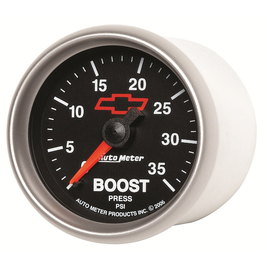 Auto Meter 3604-00406 2-1/16" GM Performance Parts Red 0-35 PSI Mechanical Boost Gauge