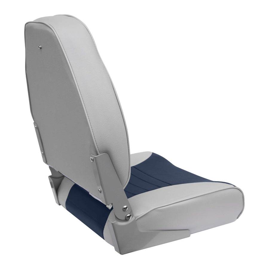 8WD588PLS-660 Wise Standard High Back Boat Seat, Grey/Navy