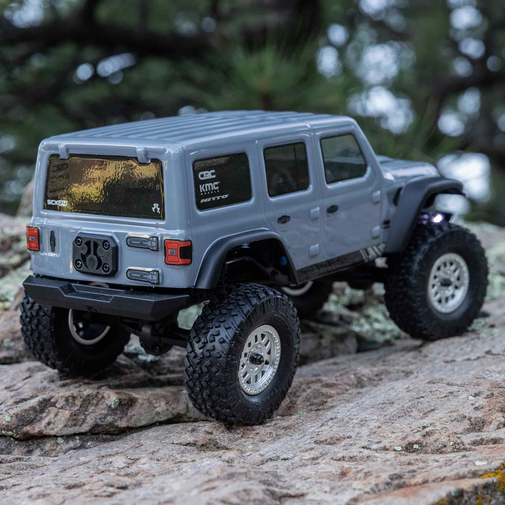 Axial RC Truck SCX24 2019 Jeep Wrangler JLU CRC, 1/24 Gray: 4WD RTR (Battery and Charger Included), AXI00002V3T3