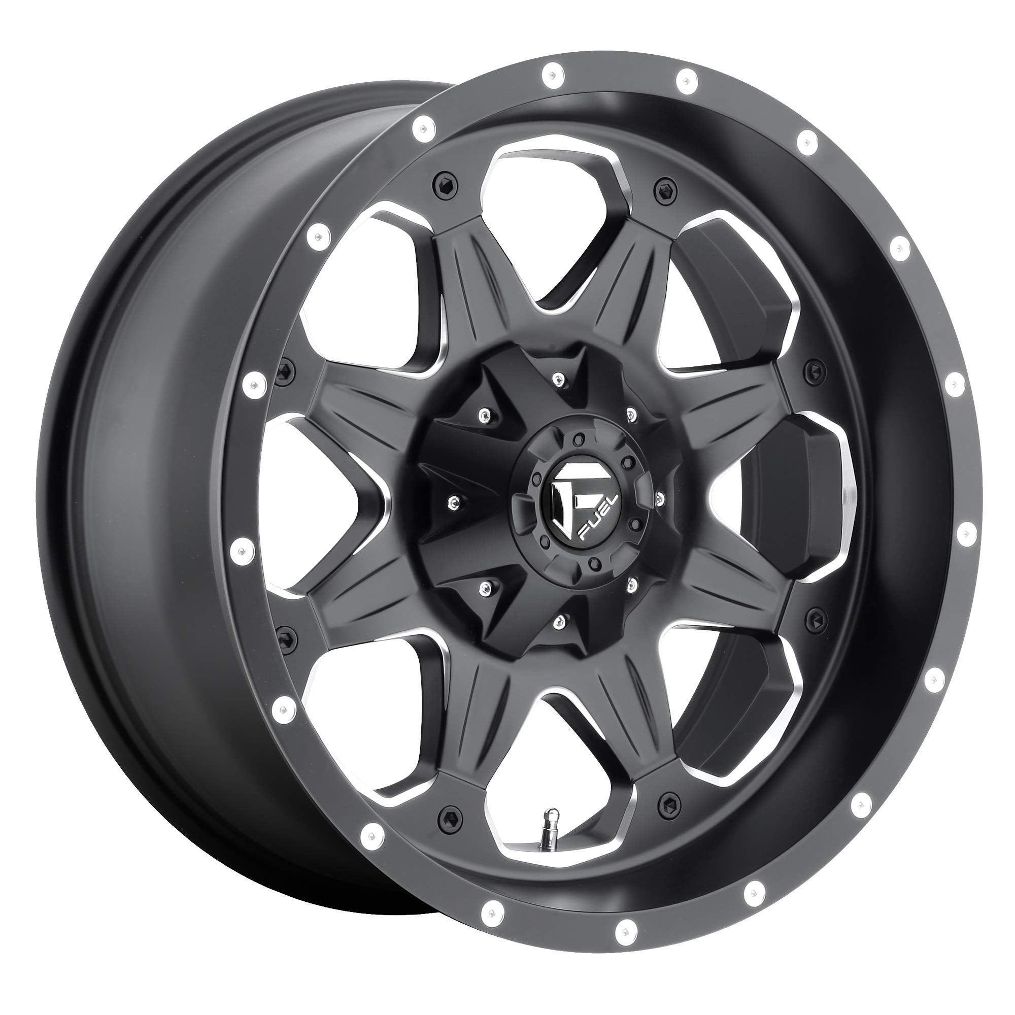 1PC Fuel D534 20X9 6X4.5/120 MT-BLK-MIL 32MM - D53420909462