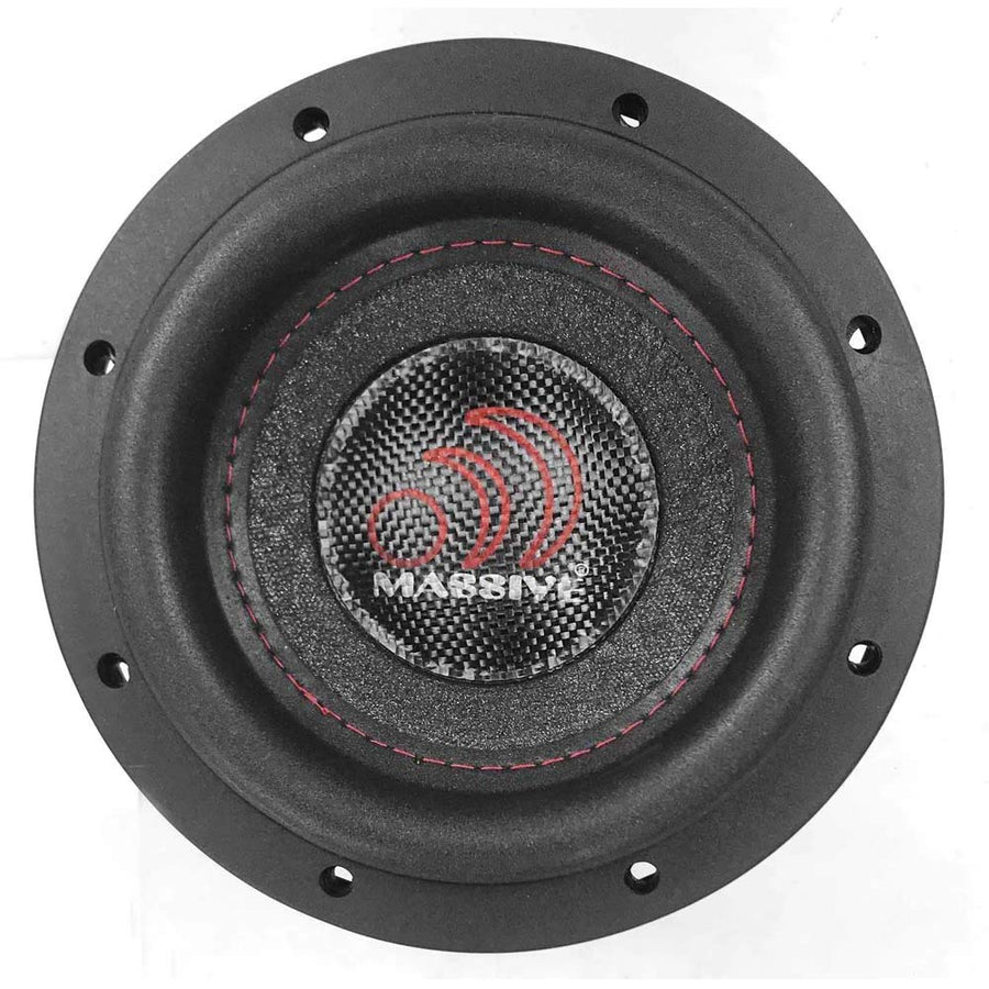 SUMMO64S Massive Audio 6” Shallow Mount Subwoofer | 400W, Dual 4 Ohm, Ultra-Slim Car Sub, High-Impact Bass, Heavy-Duty Design for Tight Spaces