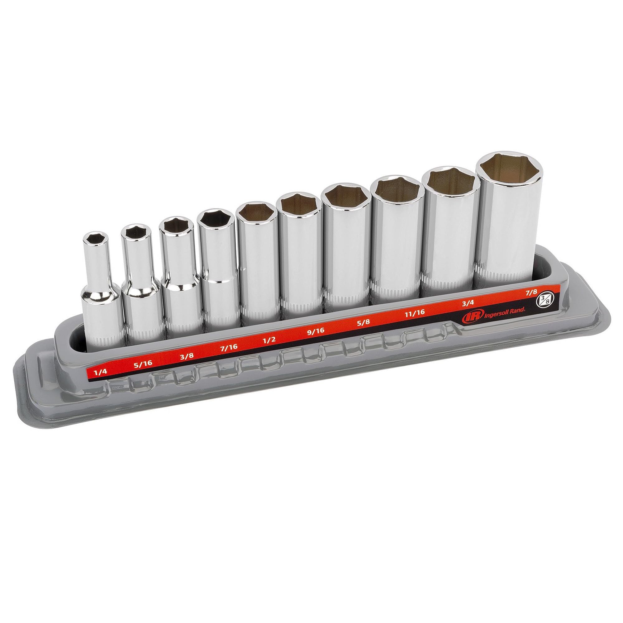 Ingersoll Rand 3/8 in. Drive Deep Socket Set 10 Pc. - SAE 6 Pt.- 752050