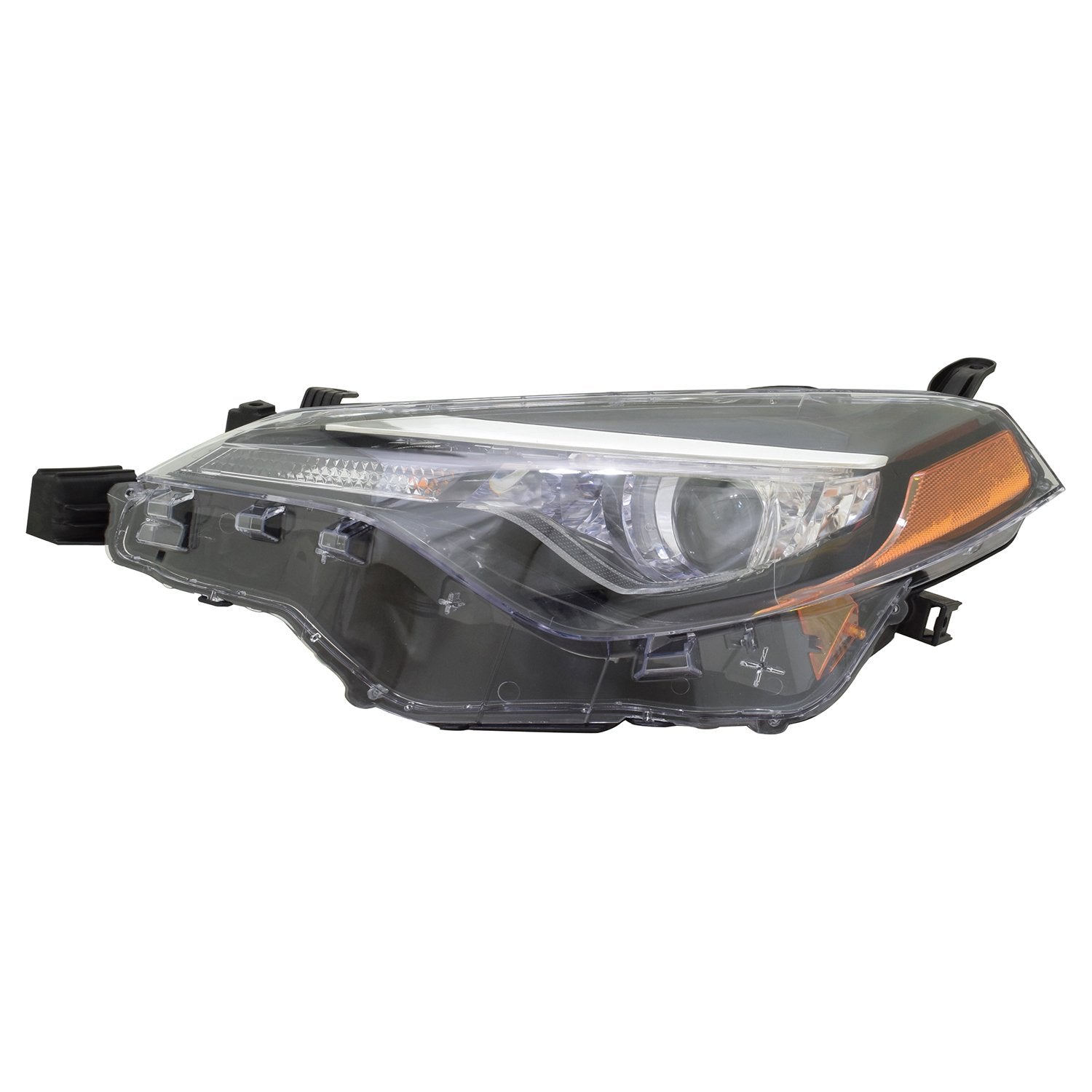 Left TYC Headlight Assembly Compatible with 2017-2019 Toyota Corolla