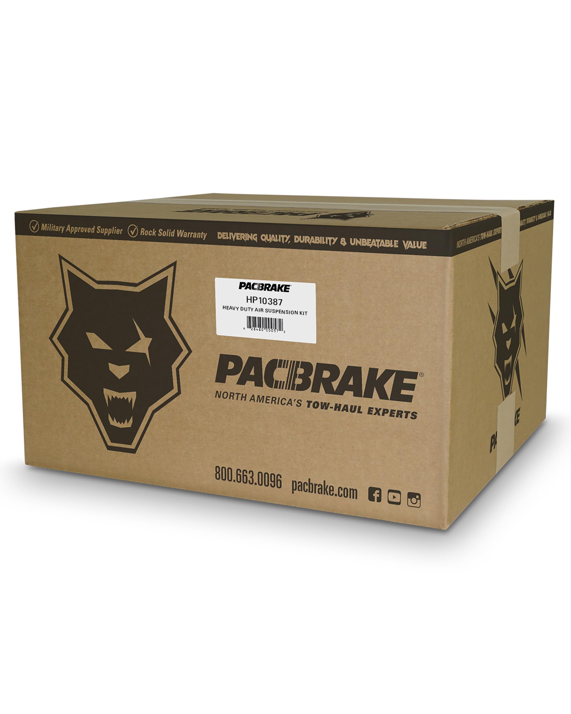 Pacbrake ALPHA XD 7500 HP10387-X Air Spring Suspension Kit Compatible with Ford F-250/350 2011-2016